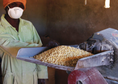 Hammer mill or corn-grinding mill at Mushili Evangelical Church in Zambia